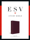 ESV Large Print Study Bible - Bonded Leather Burgundy 